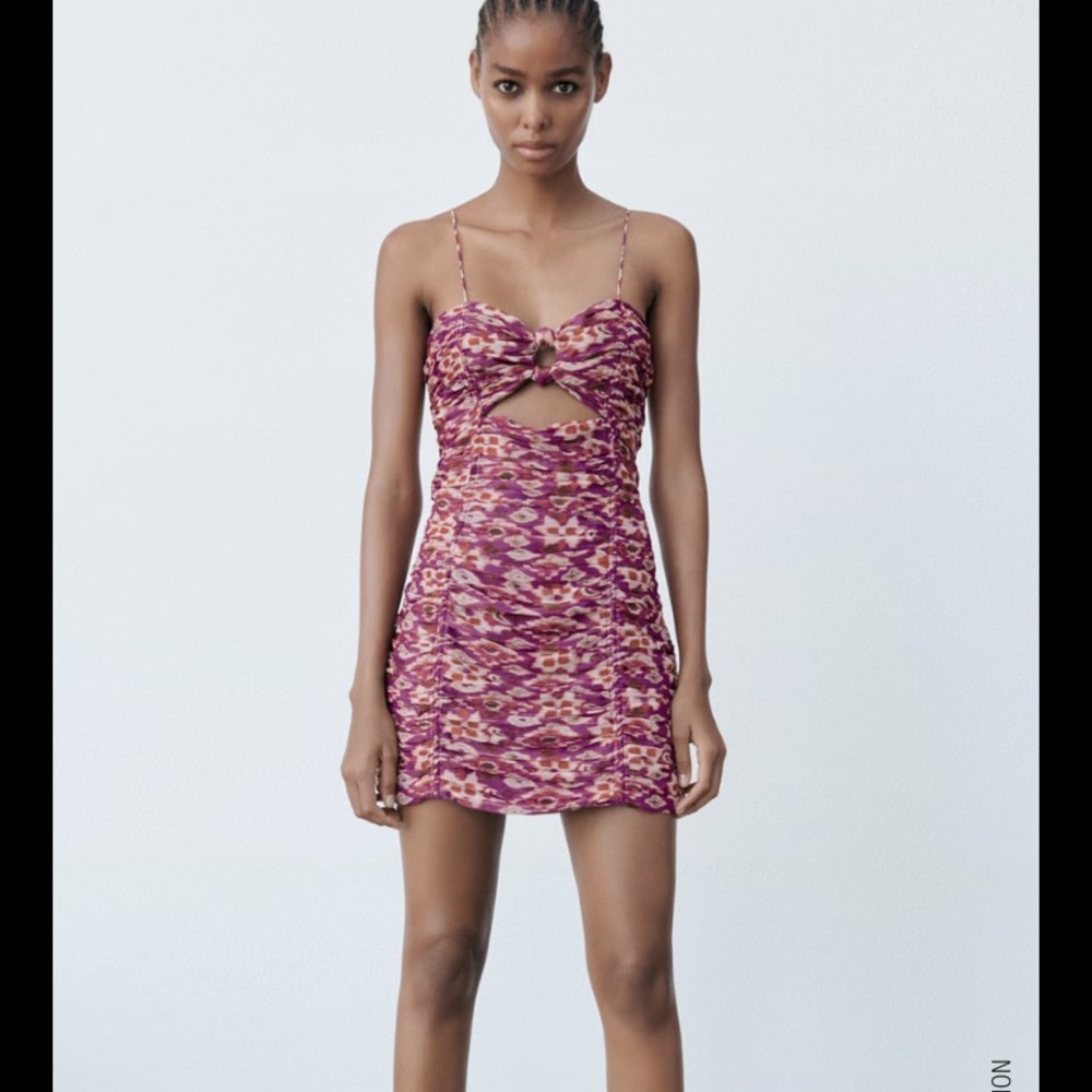 Zara printed dress